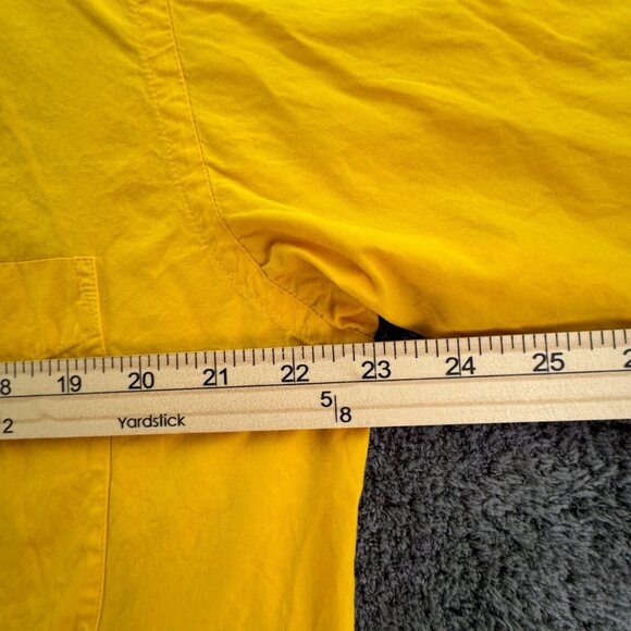 Think Pink Yellow Long Sleeve Button Up Shirt Medium Cotton W/ Logo Yosemite CA - Picture 6 of 14